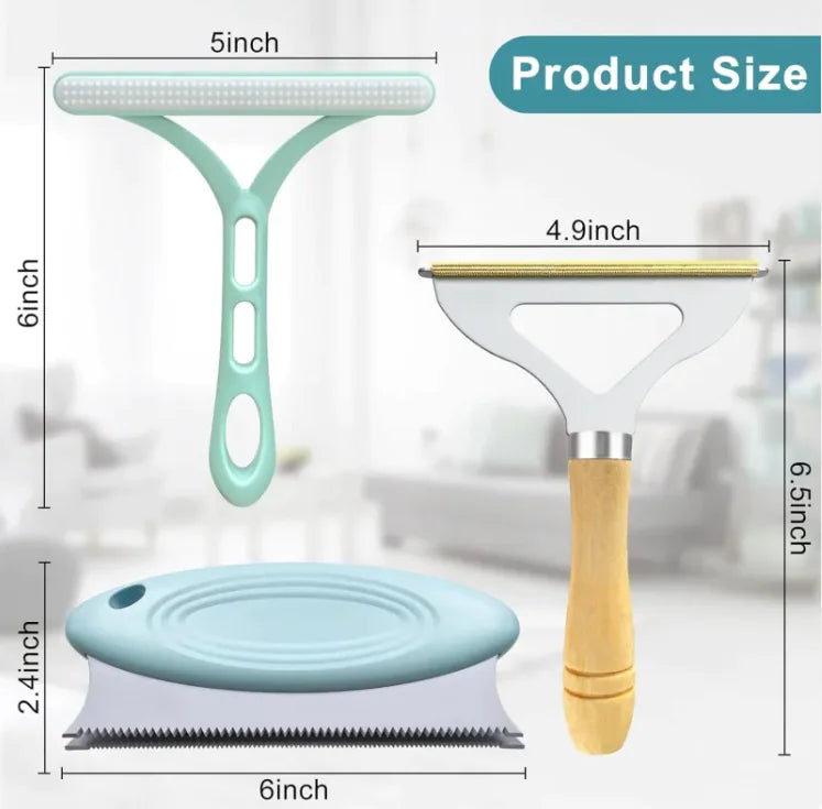 3-Piece Pet Fur Cleaning Kit